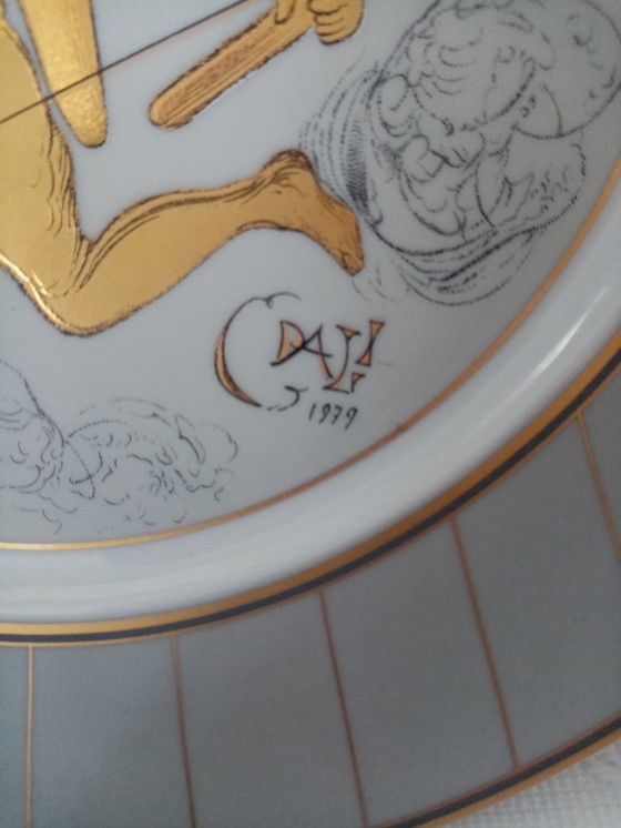 Image 1 of Assiette Design "Eros" Numéroté 1640 par Salvador Dali 90s