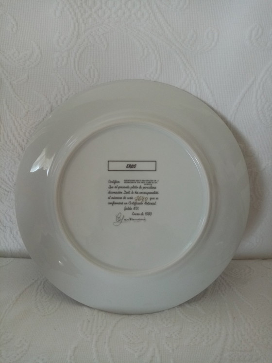 Image 1 of Assiette Design "Eros" Numéroté 1640 par Salvador Dali 90s