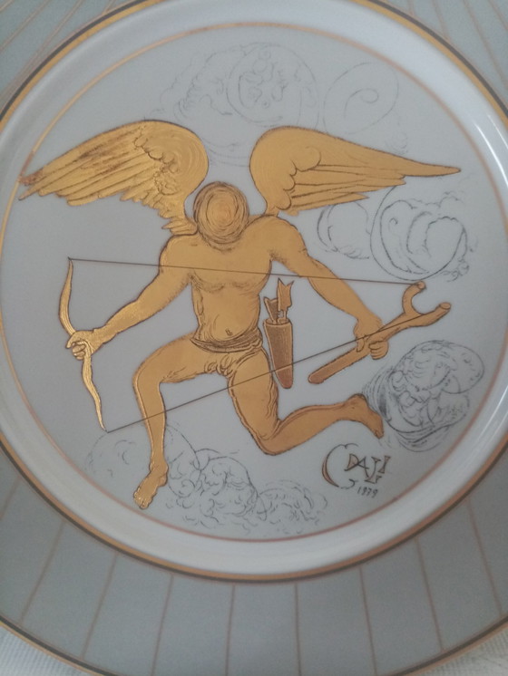 Image 1 of Assiette Design "Eros" Numéroté 1640 par Salvador Dali 90s