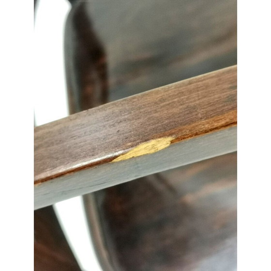Image 1 of Fauteuil à bascule vintage en bois courbé par Gustav Siegel pour Jacob & Josef Kohn, 1910s