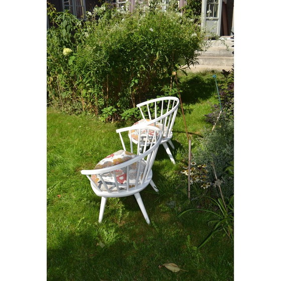 Image 1 of Paire de fauteuils Arka Easy Chairs par Yngve Ekström pour Stolab 1950s