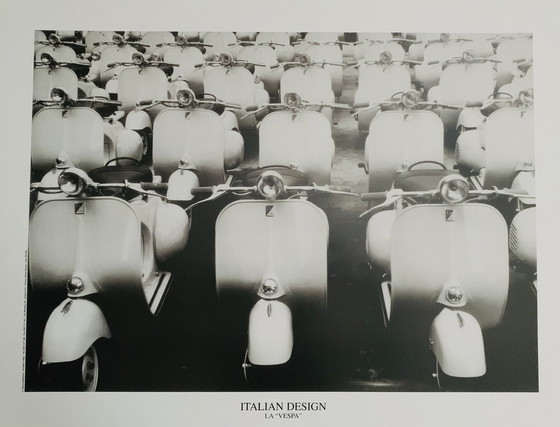 Image 1 of Affiche originale d'époque, design italien "La Vespa".