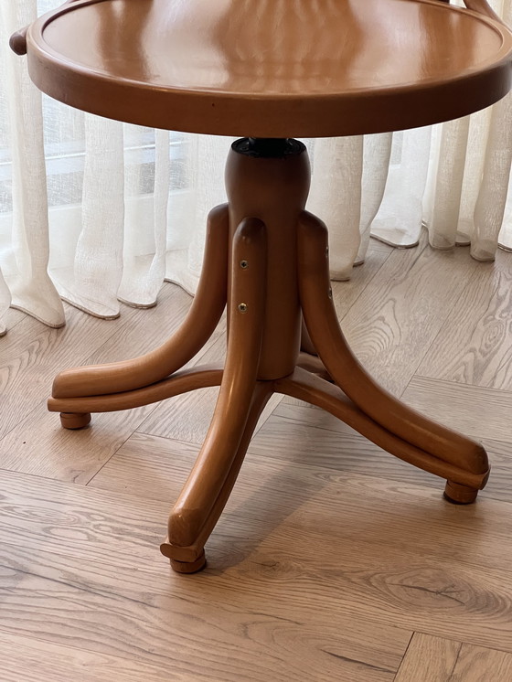 Image 1 of Vintage Thonet Attr. Chaise de bureau Capitaine en bois courbé