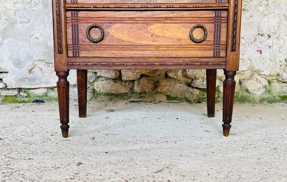 Image 1 of Vitrine française Louis XVI à 5 tiroirs, années 1940