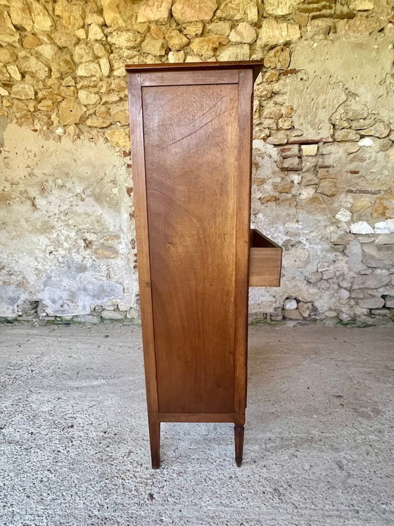 Image 1 of Vitrine française Louis XVI à 5 tiroirs, années 1940