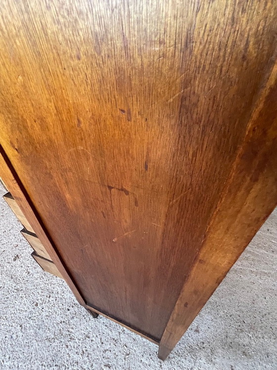 Image 1 of Vitrine française Louis XVI à 5 tiroirs, années 1940