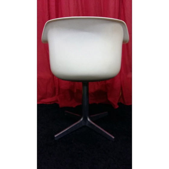 Image 1 of Ensemble de 4 fauteuils vintage en plastique et tissu par Albert Jacob pour Grosfillex, 1970