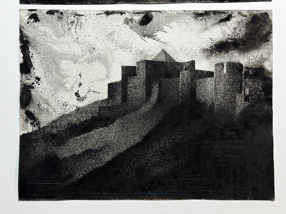 Image 1 of Un château et des branches (diptyque) - Eugene Eechaut (1928-2019)