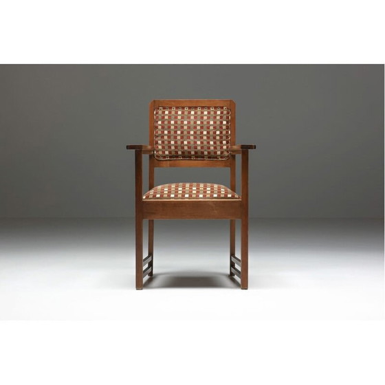 Image 1 of Ensemble de 6 fauteuils vintage de l'école d'Amsterdam, Pays-Bas 1940