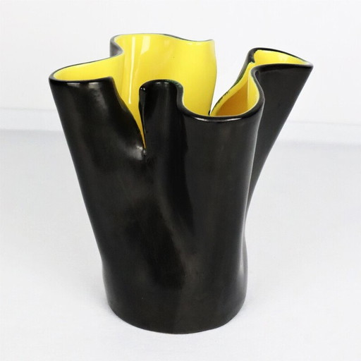 Vase mouchoir vintage de Vallauris, 1950