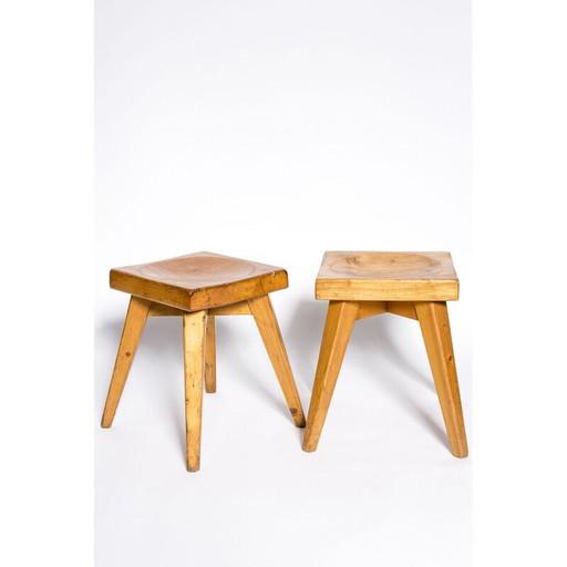 Tabouret vintage Christian Durupt pour Charlotte Perriand