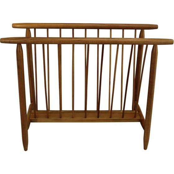 Image 1 of Porte-revues vintage en bois de hêtre Uluv, Tchécoslovaquie années 1960