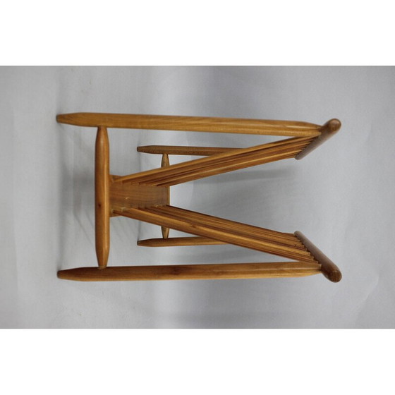 Image 1 of Porte-revues vintage en bois de hêtre Uluv, Tchécoslovaquie années 1960