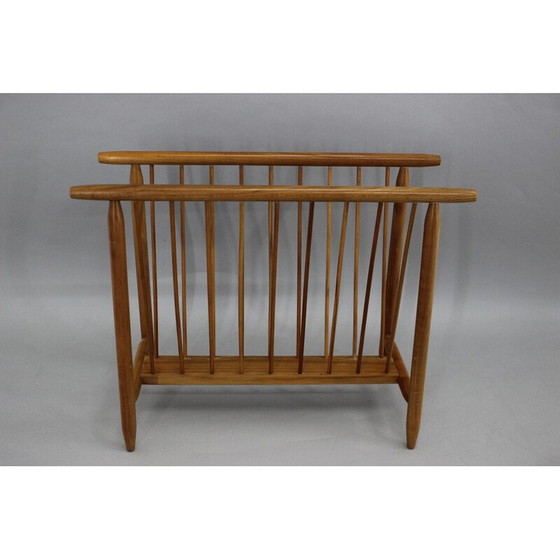 Image 1 of Porte-revues vintage en bois de hêtre Uluv, Tchécoslovaquie années 1960