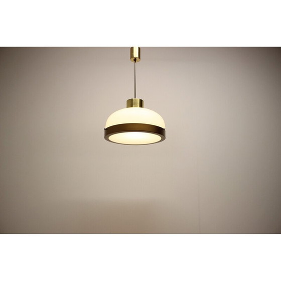 Image 1 of Lustre en verre du milieu du siècle par Kamenicky Senov, Tchécoslovaquie, années 1970