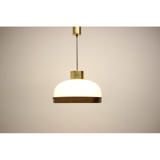 Image 1 of Lustre en verre du milieu du siècle par Kamenicky Senov, Tchécoslovaquie, années 1970