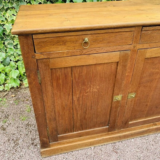 Image 1 of Commode vintage en bois à 3 tiroirs