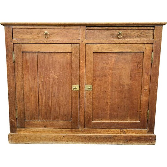 Image 1 of Commode vintage en bois à 3 tiroirs