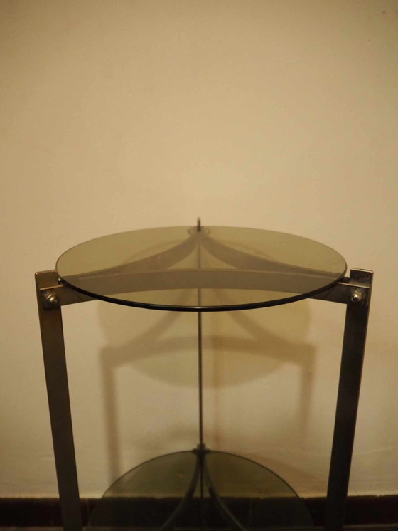 Image 1 of Table d'appoint au design Mid Century, âge de l'espace, 1970S