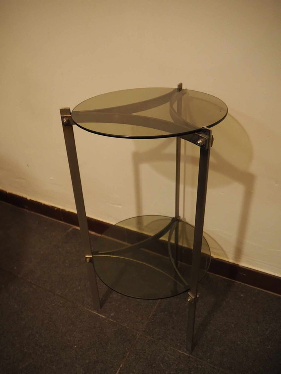 Image 1 of Table d'appoint au design Mid Century, âge de l'espace, 1970S