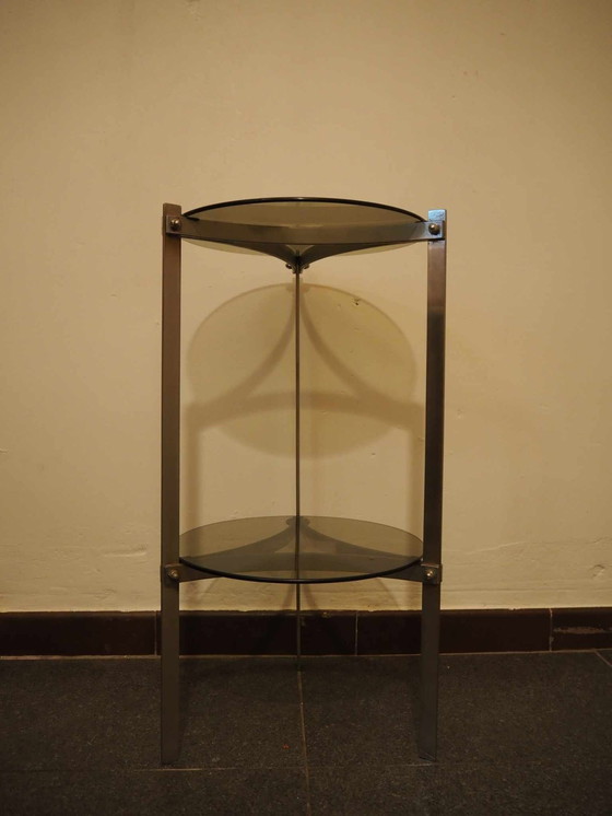 Image 1 of Table d'appoint au design Mid Century, âge de l'espace, 1970S