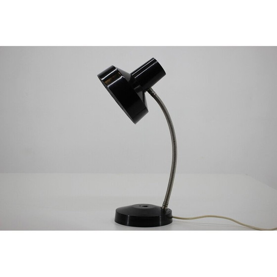 Image 1 of Lampe de table vintage en bakélite noire par Elektrosvit, Tchécoslovaquie années 1950