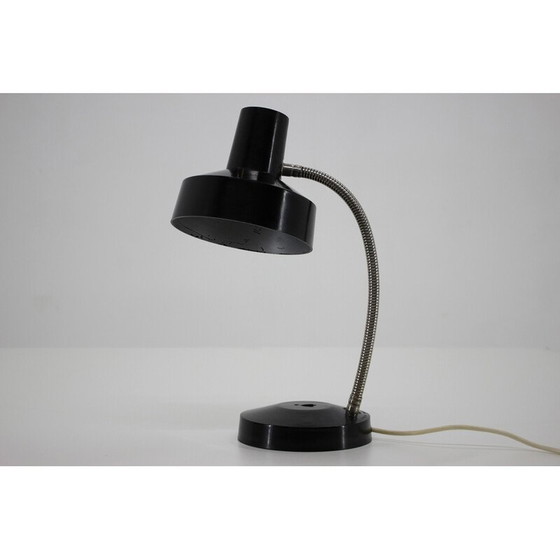 Image 1 of Lampe de table vintage en bakélite noire par Elektrosvit, Tchécoslovaquie années 1950