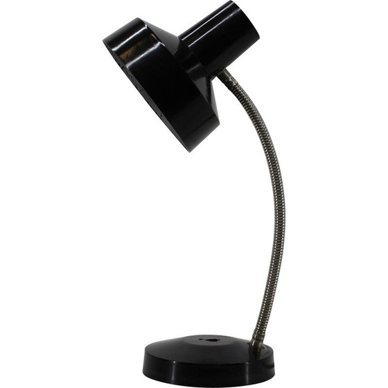 Image 1 of Lampe de table vintage en bakélite noire par Elektrosvit, Tchécoslovaquie années 1950