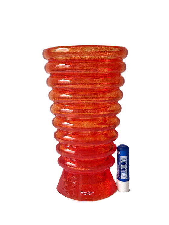 Image 1 of Kosta Boda - Rare Vase Par Kjell Engman - Signé