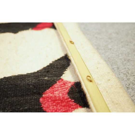 Image 1 of Tapis vintage en laine avec motif de caractère, 1970