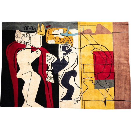 Image 1 of Tapis vintage en laine mérinos