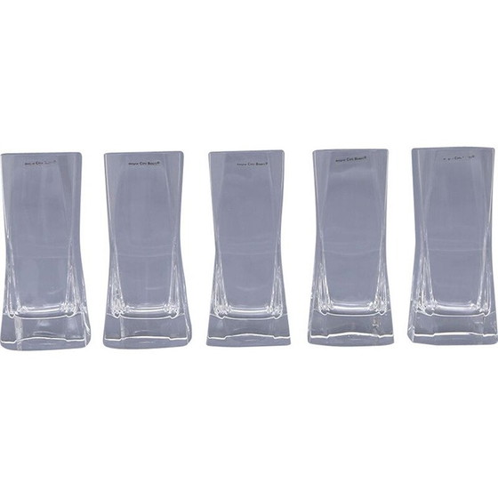 Image 1 of Ensemble de 5 verres vintage par Cini Boeri pour Arnolfo di Cambio, 1970