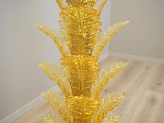 Image 1 of Lampe palmier, verre de Murano, design italien, 1970S, fabrication : Italie