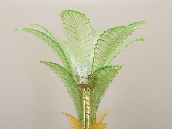 Image 1 of Lampe palmier, verre de Murano, design italien, 1970S, fabrication : Italie