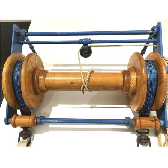 Image 1 of Anneau de gymnastique vintage en bois, Tchécoslovaquie, années 1940