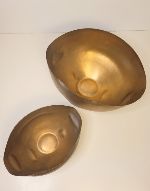 2X Tom Dixon Bash Vessel Bowls Small And Large