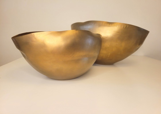 Image 1 of 2X Tom Dixon Bash Vessel Bowls Small And Large