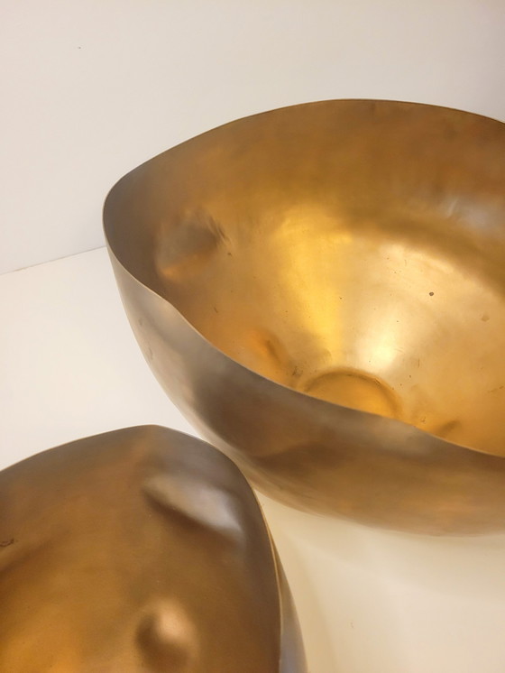 Image 1 of 2X Tom Dixon Bash Vessel Bowls Small And Large