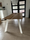 Montel Livorno Table de salle à manger en chêne clair
