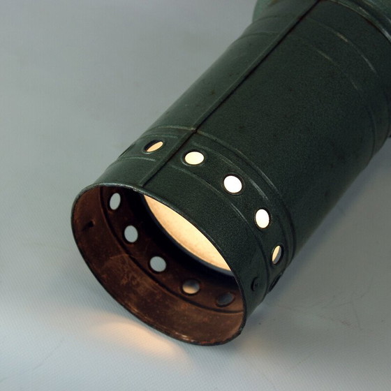 Image 1 of Plafonnier industriel vintage en zinc, Tchécoslovaquie 1950