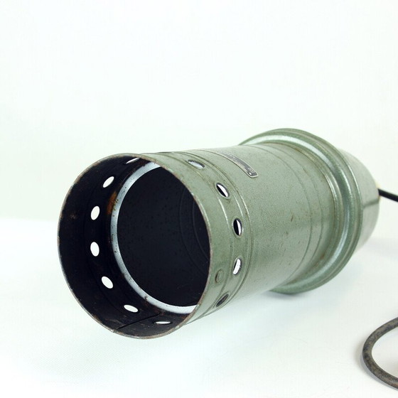 Image 1 of Plafonnier industriel vintage en zinc, Tchécoslovaquie 1950