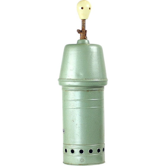 Image 1 of Plafonnier industriel vintage en zinc, Tchécoslovaquie 1950