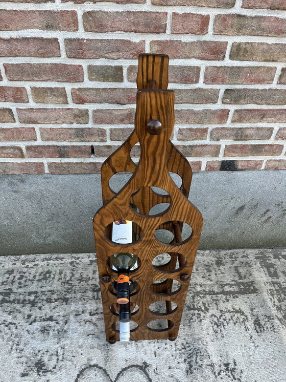 Image 1 of Porte-bouteilles vintage pour 11 bouteilles