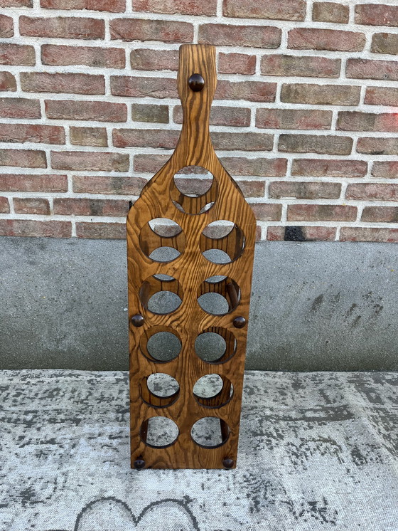 Image 1 of Porte-bouteilles vintage pour 11 bouteilles