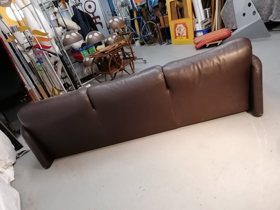 Image 1 of Canapé en cuir Cassina Maralunga 3 places, années 60Er 70Er