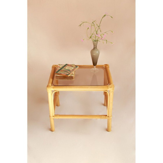 Image 1 of Table basse vintage cosimo bamboo, Italie 1960