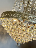 Chandelier Swarovski Design Crystal Balls Gold Leaf !