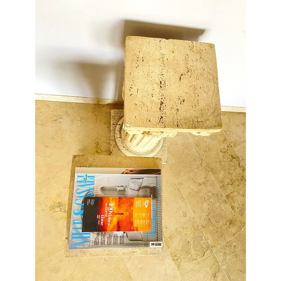 Image 1 of Colonnes en travertin vintage, Italie 1940