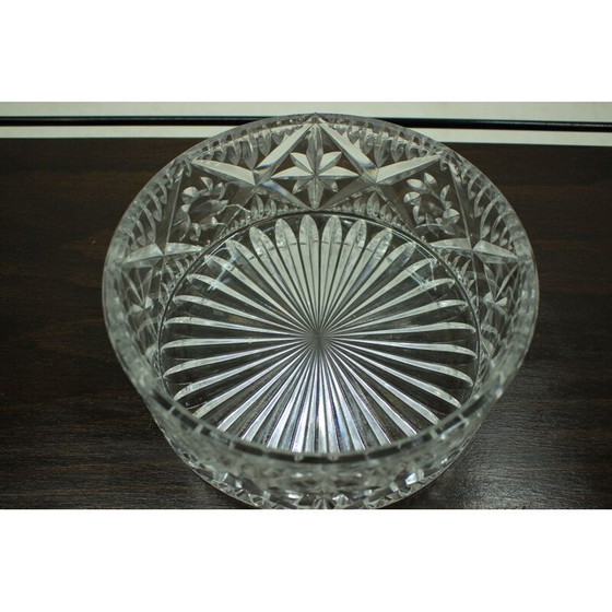 Image 1 of Bol en verre vintage par Bohemia Glass, Tchécoslovaquie 1970