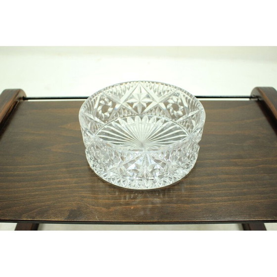Image 1 of Bol en verre vintage par Bohemia Glass, Tchécoslovaquie 1970